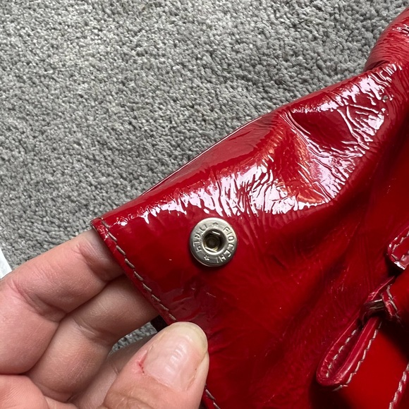 FURLA April Red Patent Leather Handbag limited edition - Picture 5 of 9